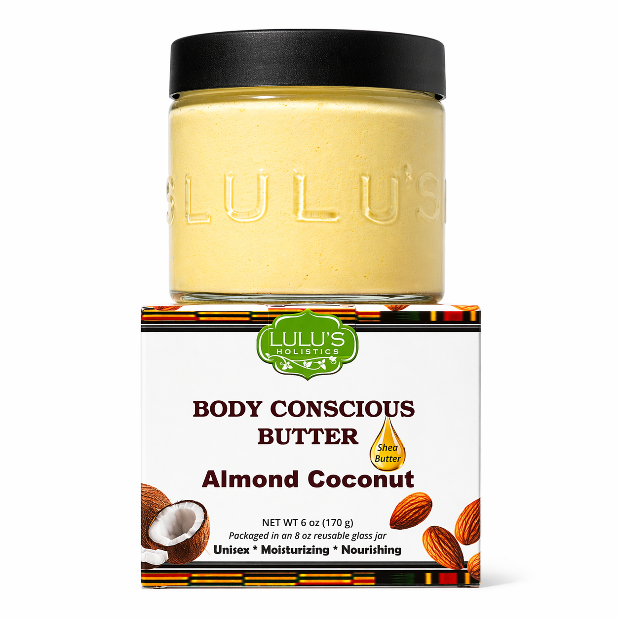 Original Almond Coconut Whipped Body Butter – Intense Hydration for Dry Skin